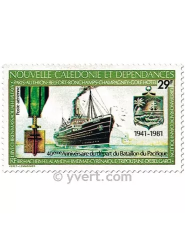n° 214 -  Timbre Nelle-Calédonie Poste aérienne 2