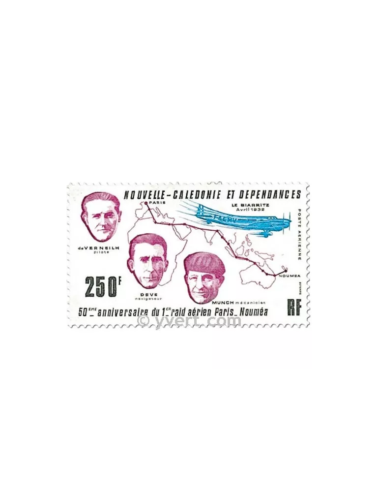 n° 222 -  Timbre Nelle-Calédonie Poste aérienne