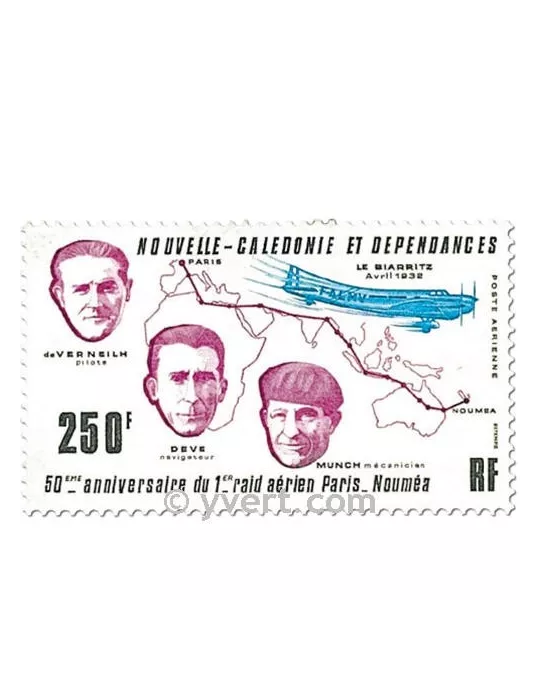 n° 222 -  Timbre Nelle-Calédonie Poste aérienne