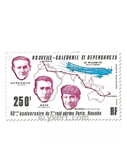 n° 222 -  Timbre Nelle-Calédonie Poste aérienne