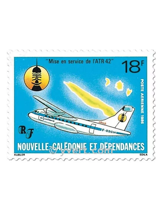 n° 252 -  Timbre Nelle-Calédonie Poste aérienne