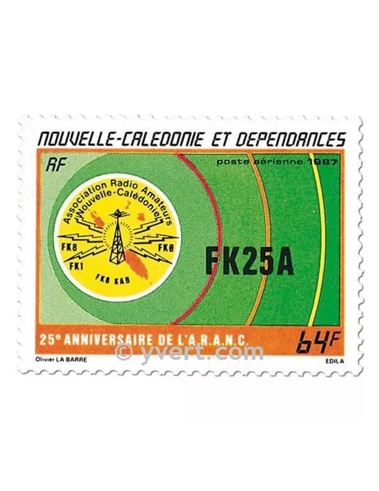 n° 254 -  Timbre Nelle-Calédonie Poste aérienne