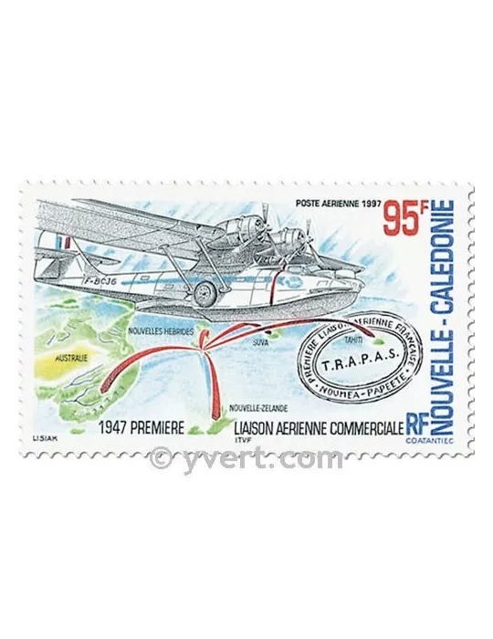 n° 345/346 -  Timbre Nelle-Calédonie Poste aérienne