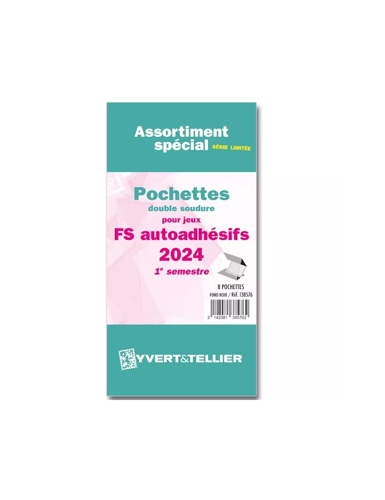 Assortiment de pochettes (double soudure) : 2024 -1e sem. (Jeux Autoadhésifs)
