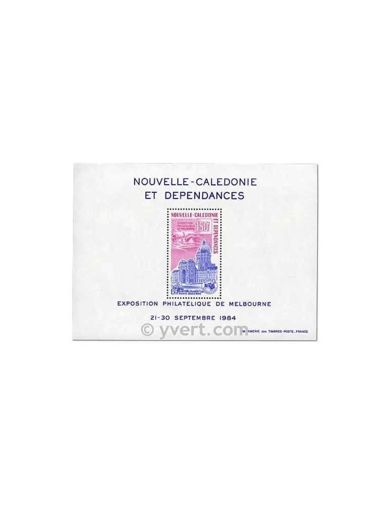 n° 6 -  Timbre Nelle-Calédonie Bloc et feuillets