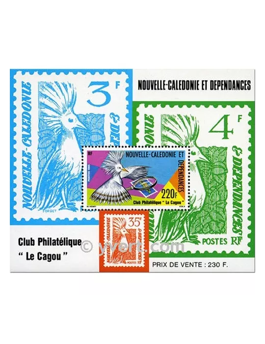 n° 7 -  Timbre Nelle-Calédonie Bloc et feuillets