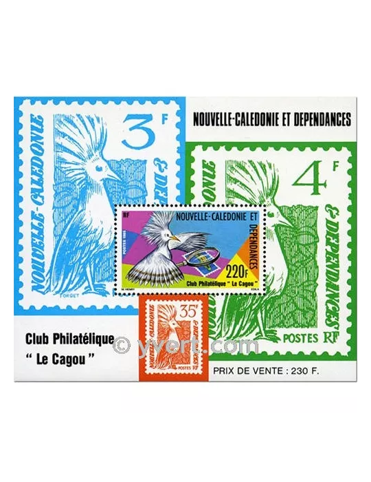n° 7 -  Timbre Nelle-Calédonie Bloc et feuillets