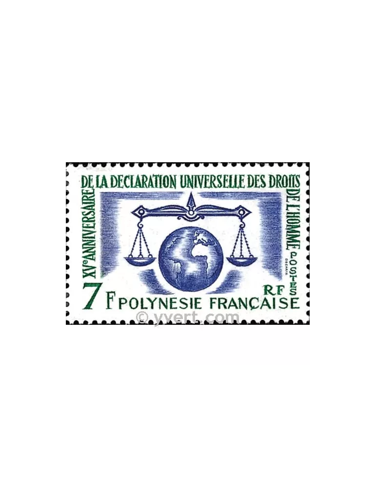 n° 25 -  Timbre Polynésie Poste