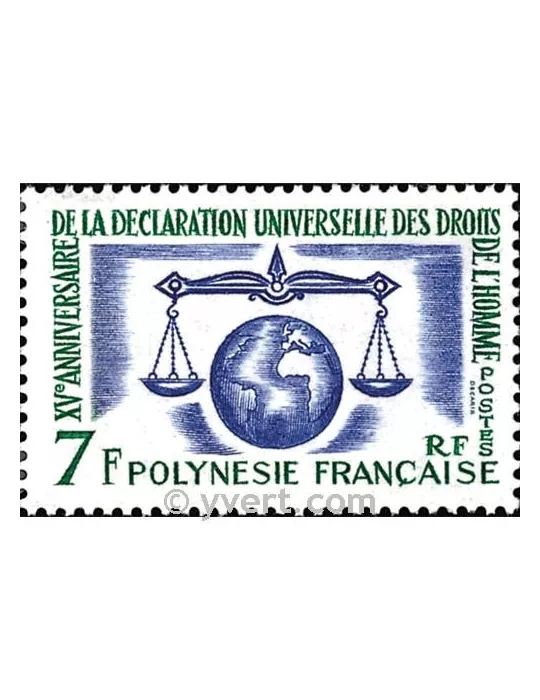 n° 25 -  Timbre Polynésie Poste