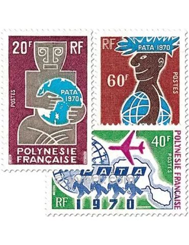 n° 77/79 -  Timbre Polynésie Poste 2
