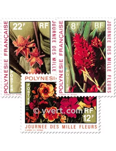 n° 83/85 -  Timbre Polynésie Poste 2