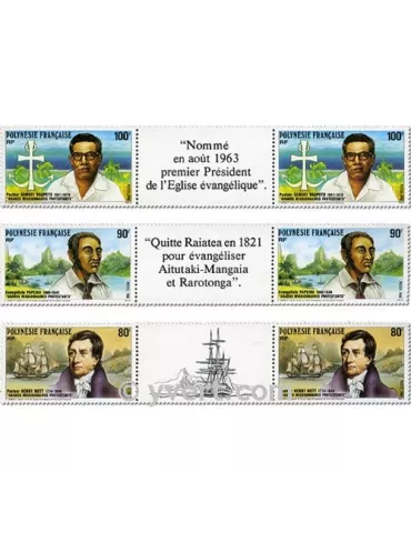 n° 318A/320A -  Timbre Polynésie Poste 2
