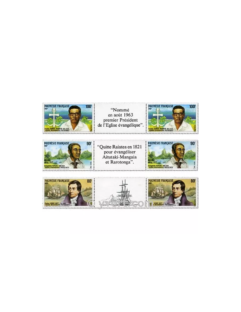n° 318A/320A -  Timbre Polynésie Poste
