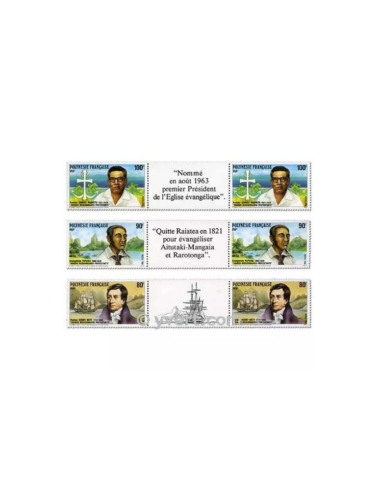 n° 318A/320A -  Timbre Polynésie Poste