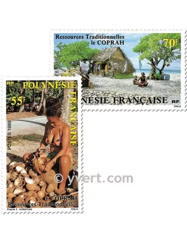 n° 326/327 -  Timbre Polynésie Poste 2