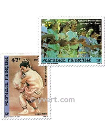n° 333/335 -  Timbre Polynésie Poste 2
