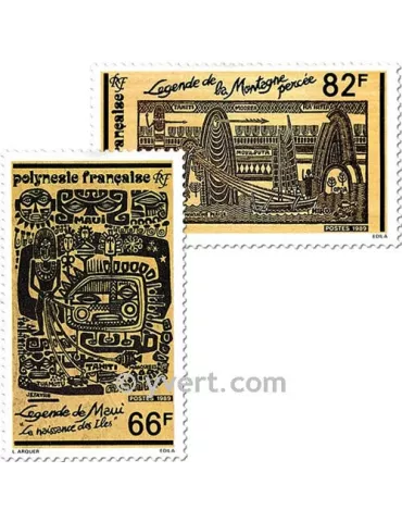 n° 347/349 -  Timbre Polynésie Poste 2