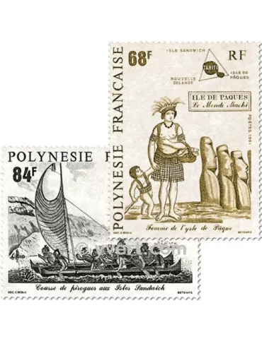 n° 379/381 -  Timbre Polynésie Poste 2