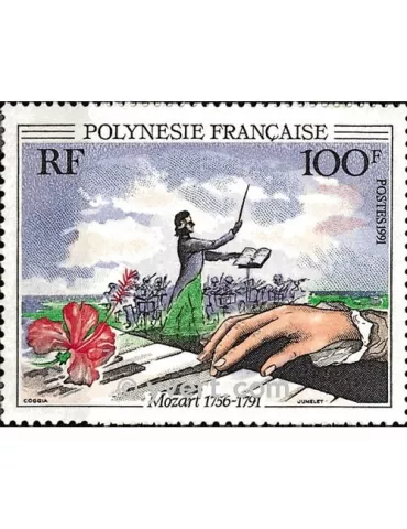 n° 389 -  Timbre Polynésie Poste 2