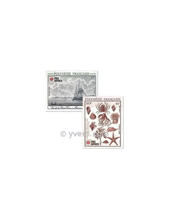 n° 393/394 -  Timbre Polynésie Poste