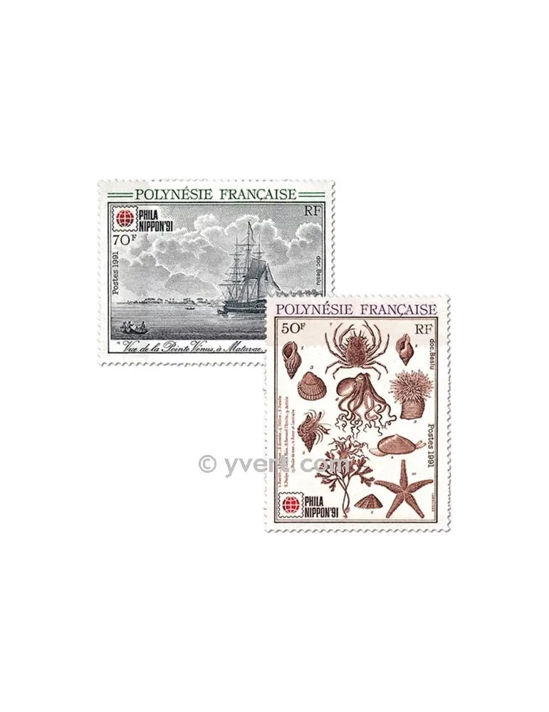 n° 393/394 -  Timbre Polynésie Poste