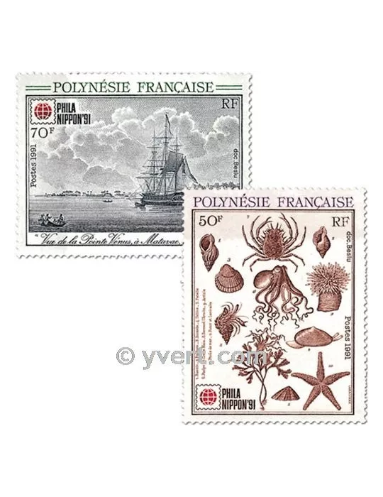 n° 393/394 -  Timbre Polynésie Poste