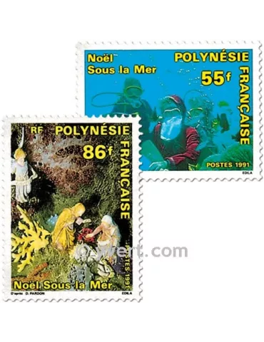 n° 396/398 -  Timbre Polynésie Poste 2