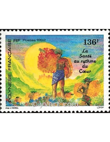 n° 408 -  Timbre Polynésie Poste 2