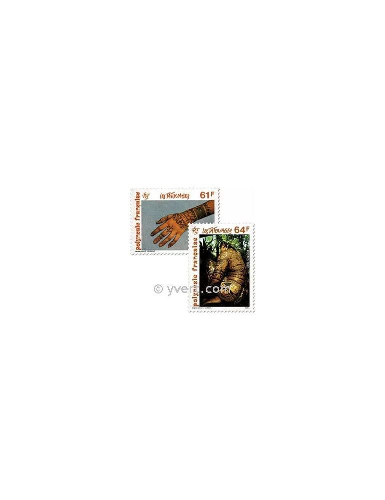 n° 413/414 -  Timbre Polynésie Poste