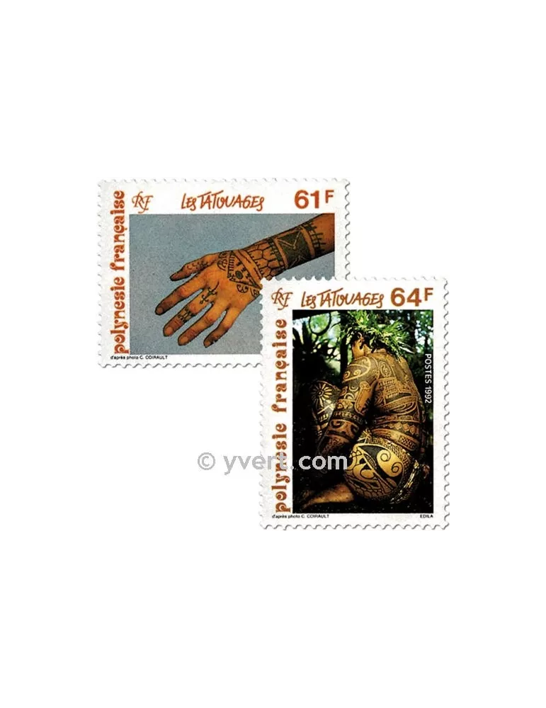 n° 413/414 -  Timbre Polynésie Poste