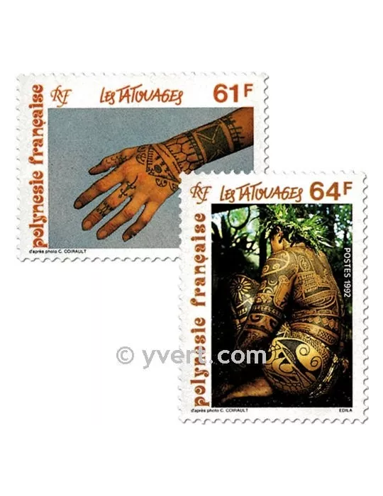n° 413/414 -  Timbre Polynésie Poste