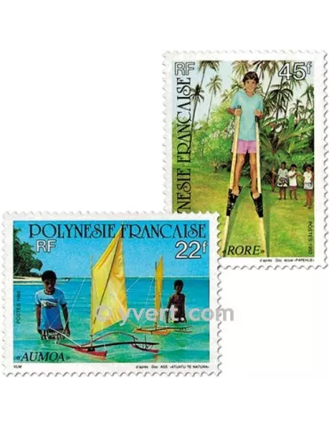 n° 415/417 -  Timbre Polynésie Poste 2