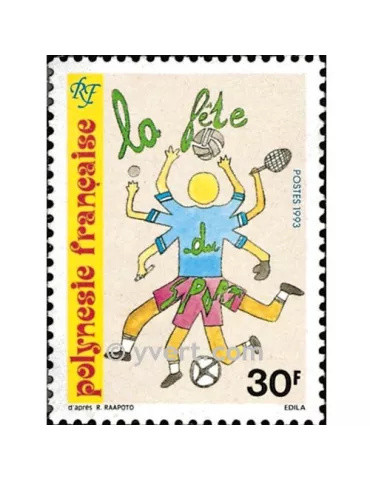 n° 436 -  Timbre Polynésie Poste 2