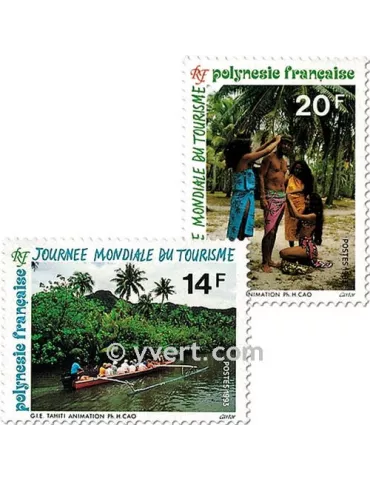 n° 440/442 -  Timbre Polynésie Poste 2