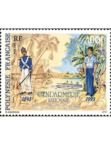 n° 443 -  Timbre Polynésie Poste 2