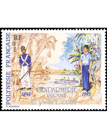 n° 443A -  Timbre Polynésie Poste 2
