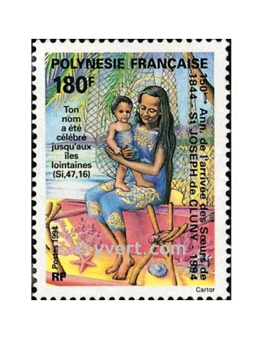 n° 454 -  Timbre Polynésie Poste 2