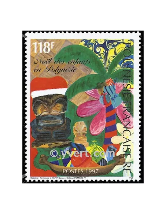 n° 554 -  Timbre Polynésie Poste