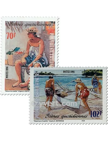 n° 574/577 -  Timbre Polynésie Poste 2
