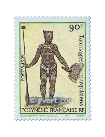 n° 584/585 -  Timbre Polynésie Poste 2