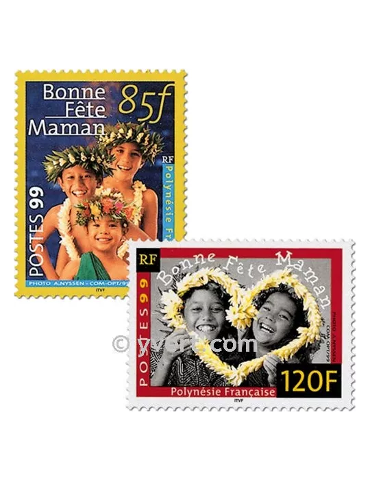 n° 586/587 -  Timbre Polynésie Poste