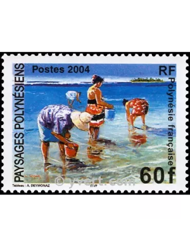 n° 735 -  Timbre Polynésie Poste 2