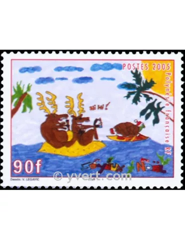 n° 760 -  Timbre Polynésie Poste 2