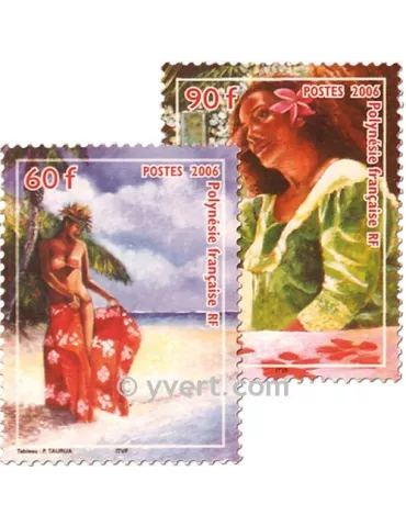 n° 764/765 -  Timbre Polynésie Poste 2