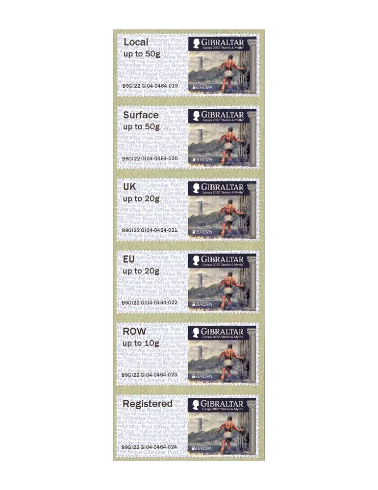 n° 117 - Timbre GIBRALTAR Timbres de distributeurs (EUROPA)