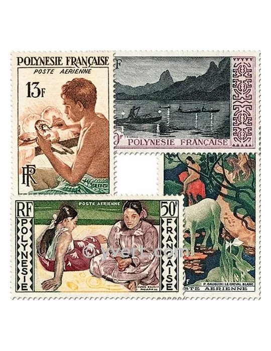 n° 1/4 -  Timbre Polynésie Poste aérienne