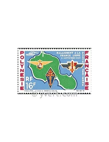 n° 8 -  Timbre Polynésie Poste aérienne