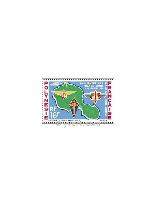 n° 8 -  Timbre Polynésie Poste aérienne
