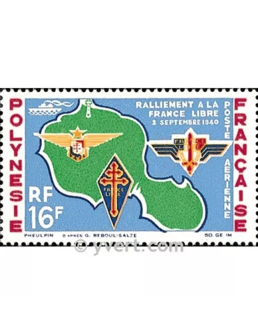 n° 8 -  Timbre Polynésie Poste aérienne 2