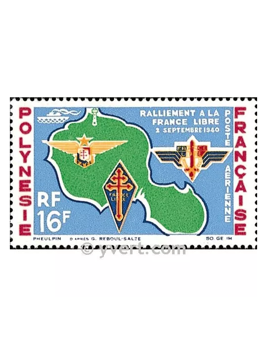 n° 8 -  Timbre Polynésie Poste aérienne